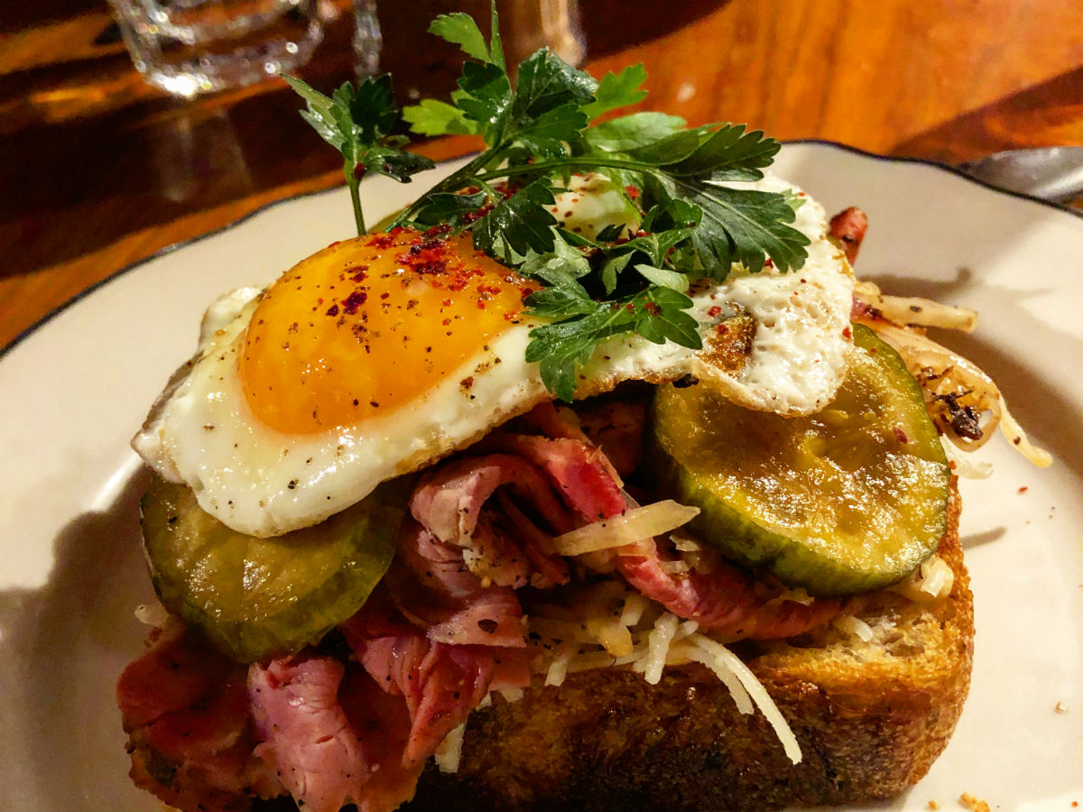 20 things to eat & experience in 2020 in Winnipeg: Part 1 - Clementine's new pastrami on toast is the stuff that dreams are made of (photo by Cody Chomiak)
