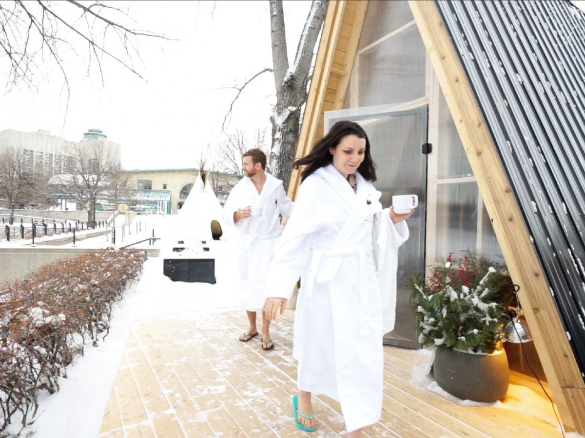sauna | Winnipeg makes The Forks the city's newest steamy location - photo by Tyler Walsh