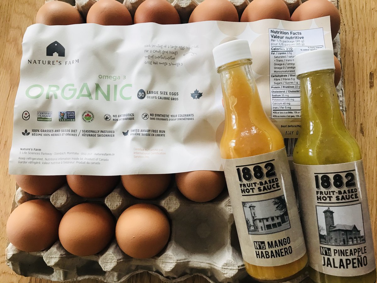 March with the Makers Part 2: Local food products we love  - File under: Things that don't last long in our fridge. Nature's Farm eggs and 1882 sauces (PCG)