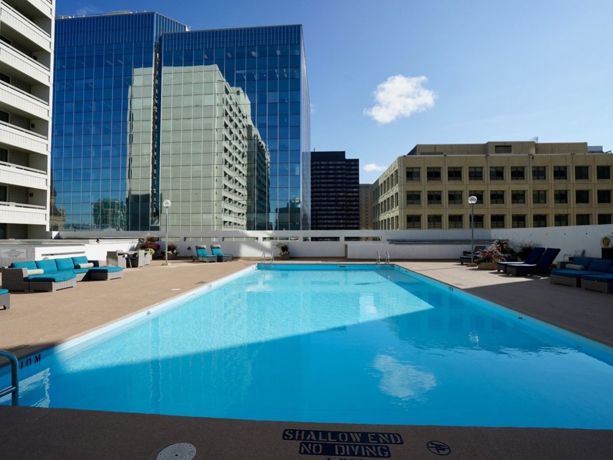 Sit rooftop poolside and brunch on your balcony at Delta Winnipeg   - Outdoor Blu at Delta Winnipeg will make your stay a splash this summer (Photo by Tyler Walsh)