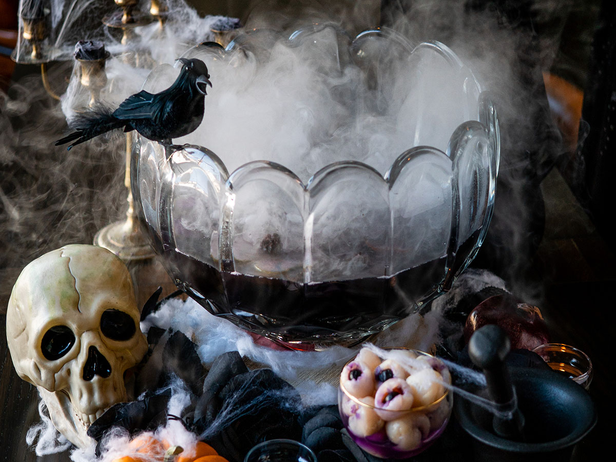 Boos and Brews this Halloween season in Winnipeg - The Wood Tavern will be hosting a Halloween costume party Oct. 30 where guests can sample some Midnight Sangria, as seen above. (Emily Patrician) 