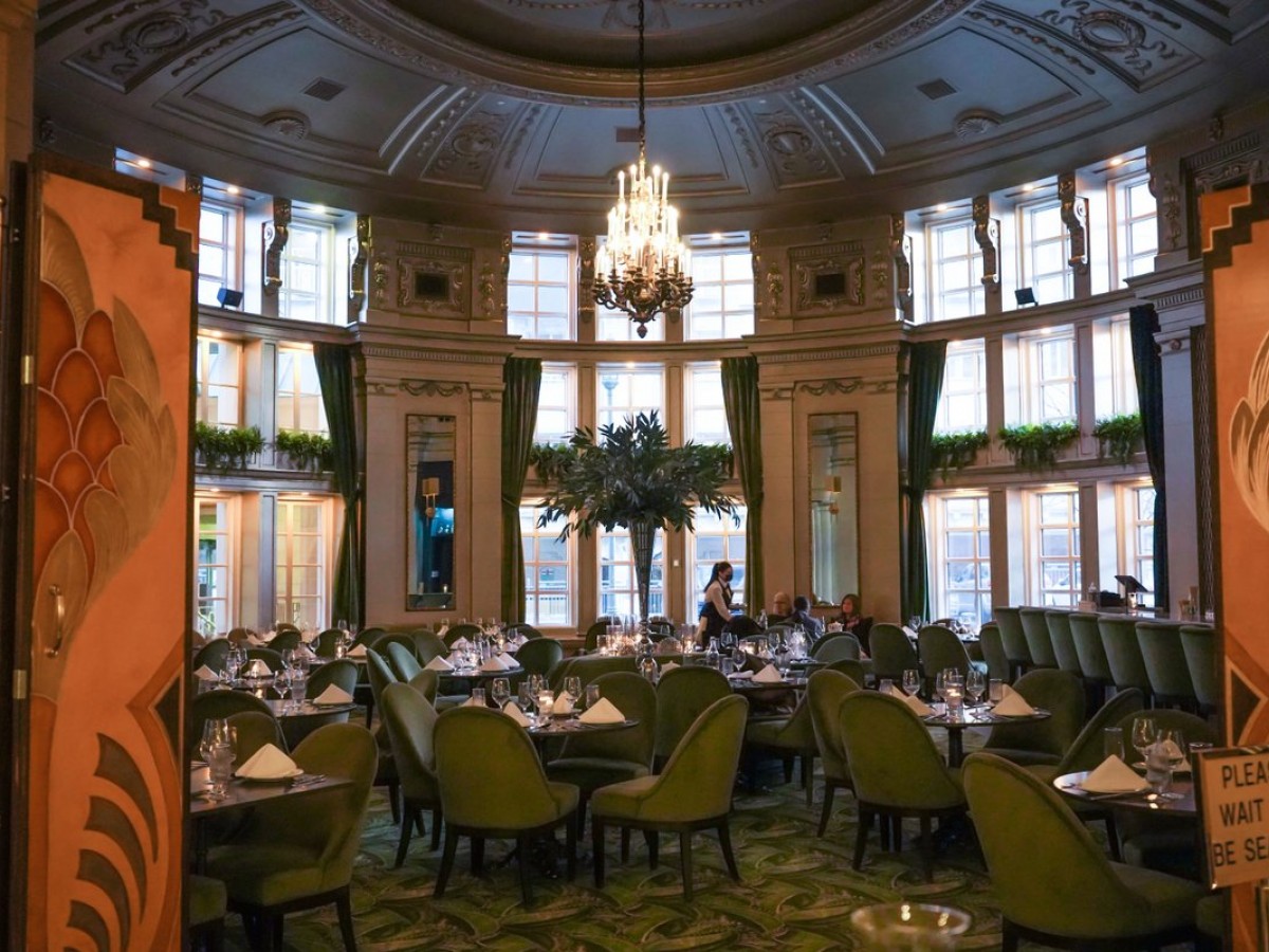 This spring, relax and restore at the newly restored Fort Garry Hotel - The entrance to the Oval Room Brasserie within the Fort Garry Hotel (Maddy Reico)