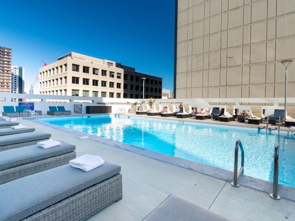 Delta Winnipeg's poolside experience will keep you satiated in the sun - Delta Hotel Blue Deck Pool (Photo by Jessica Losorata)