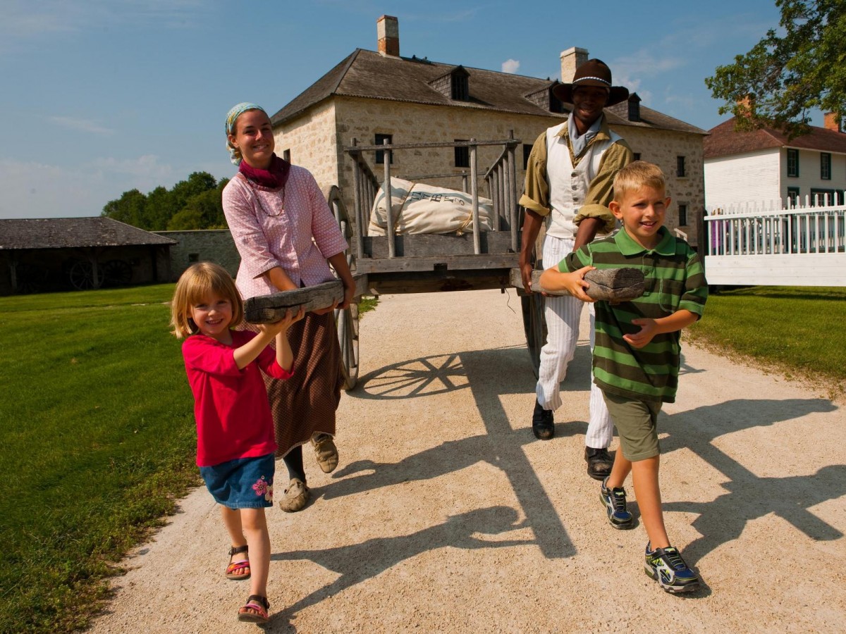 No matter which Garry, Winnipeg's two historic Forts are great - Pulling an Oxcart at Lower Fort Garry (Parks Canada)