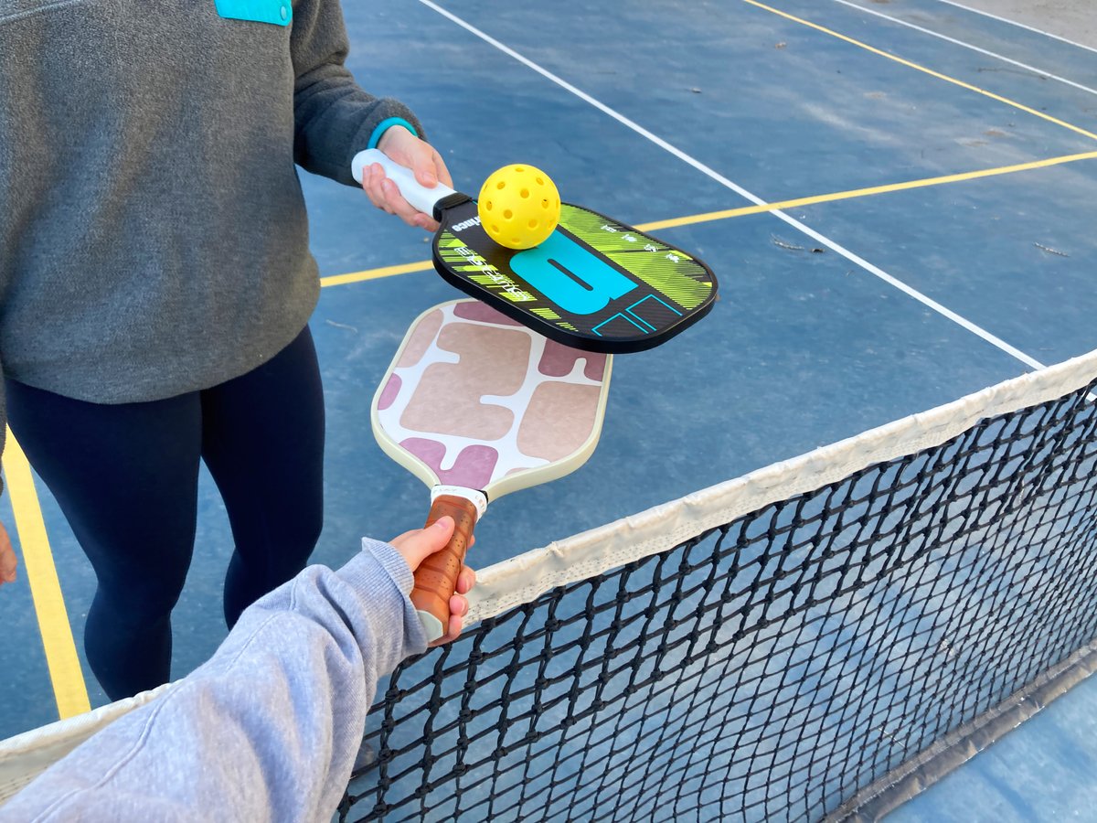 Where to play pickleball in Winnipeg  - Getting ready for a game of pickleball in McFadyen Park at 416 Assiniboine Ave (Riley Chervinski)