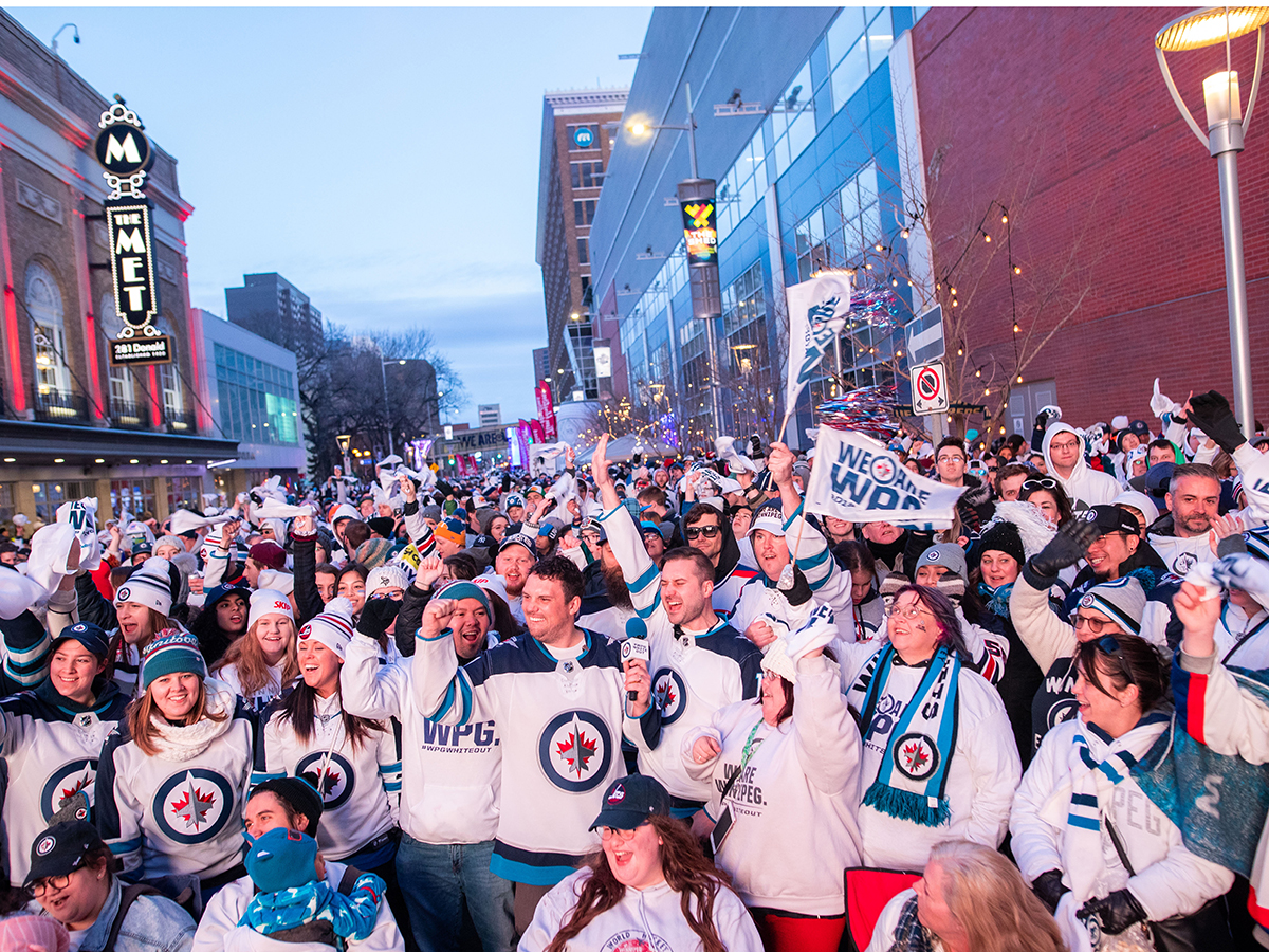 A Winnipeg Whiteout guide to downtown for all hockey fans - Winnipeg Jets Whiteout Street Party (photo Mike Peters)