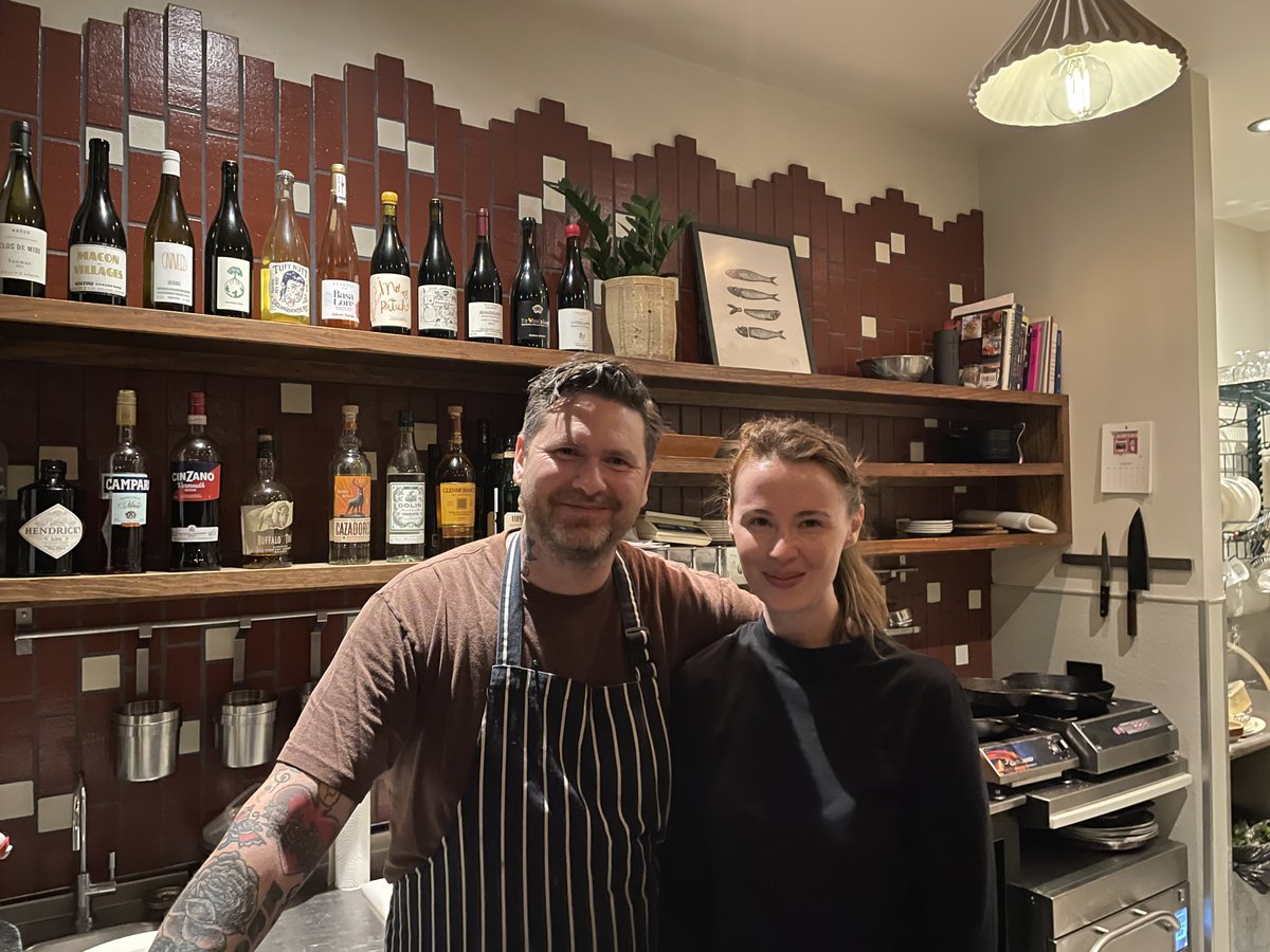 Petit Socco named 5th best new restaurant in Canada - Adam Donnelly and Courtney Molaro in August 2022, the first week of service at Petit Socco (Mike Green)