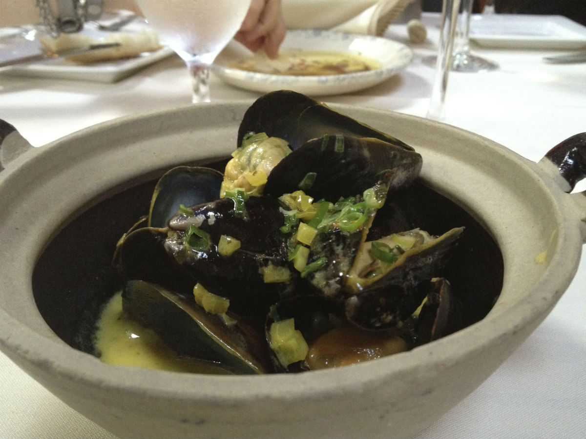 UPDATE:Closed  Mise: Extraordinary Manitoba Regional Cuisine - Seafood soup in a rich garlic cream base