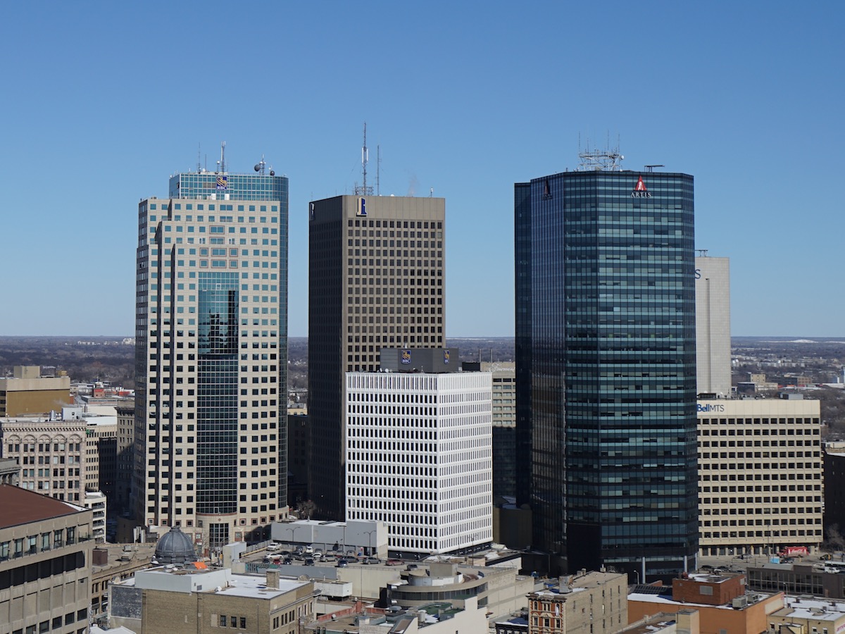 ​Winnipeg is building and we want you to be a part of it - Downtown Winnipeg is growing. This photo of Portage and Main was taken from the top of the new True North Square