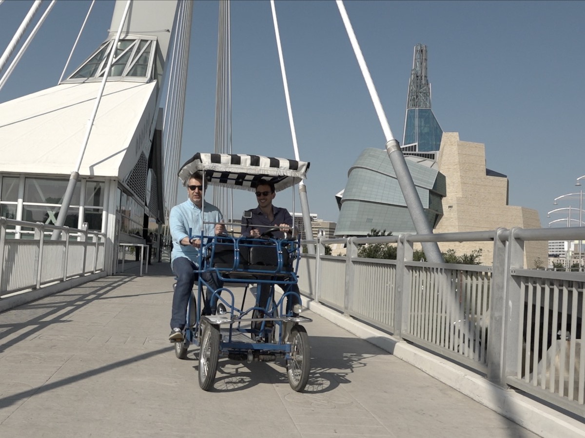 “I felt like I’d been here before”: Chatting with with Daniel Raiskin, Music Director of the Winnipeg Symphony Orchestra - Tourism Winnipeg out for a spin with the WSO's Daniel Raiskin (Tyler Walsh)