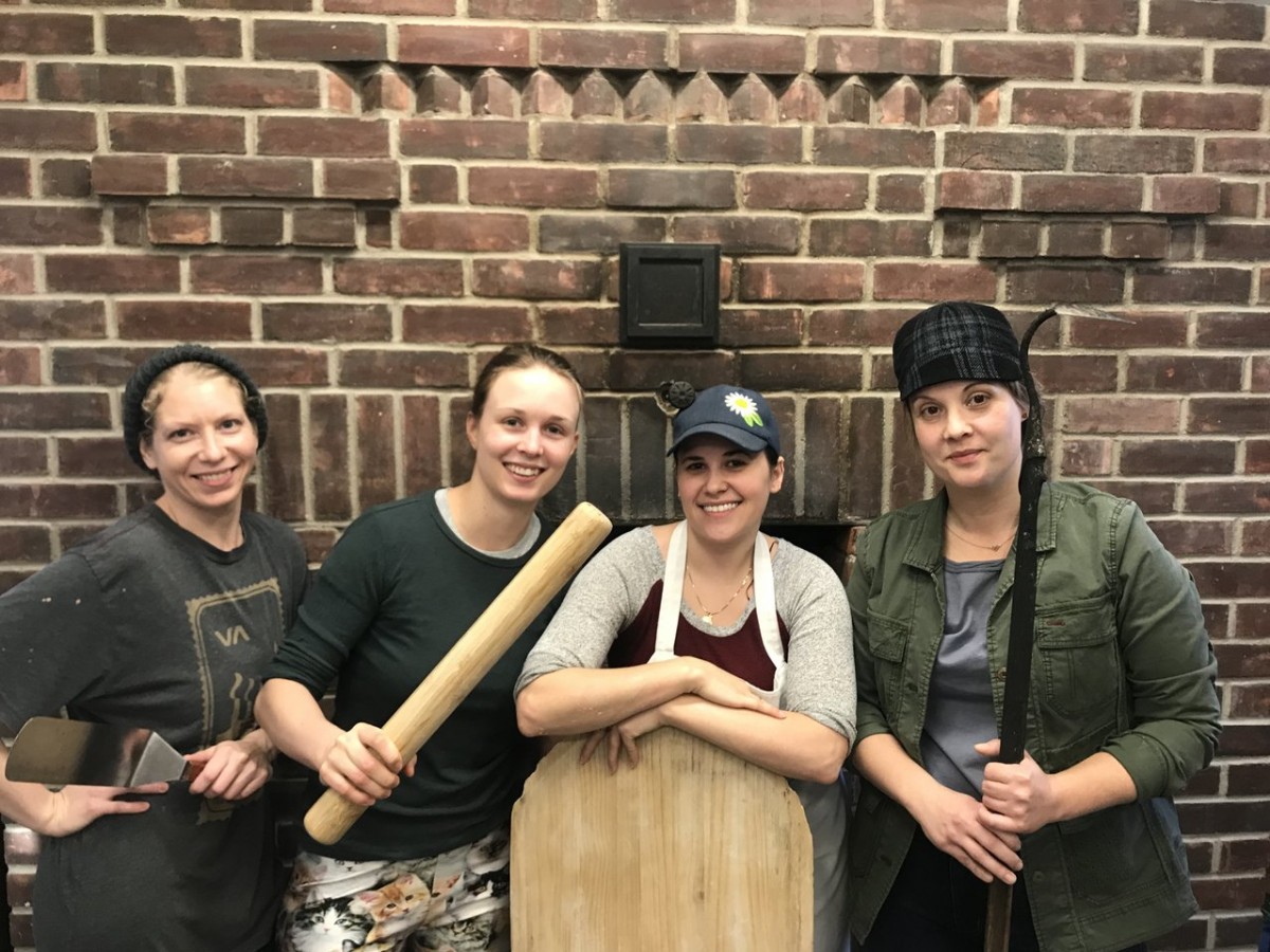 The Pennyloaf Bakery: the science behind magical old school bread - The Pennyloaf Bakery bakers (from left) Sarah Morton, Kira Steinhauer, Brittney Albanese and Suzanne Gessler (PCG)
