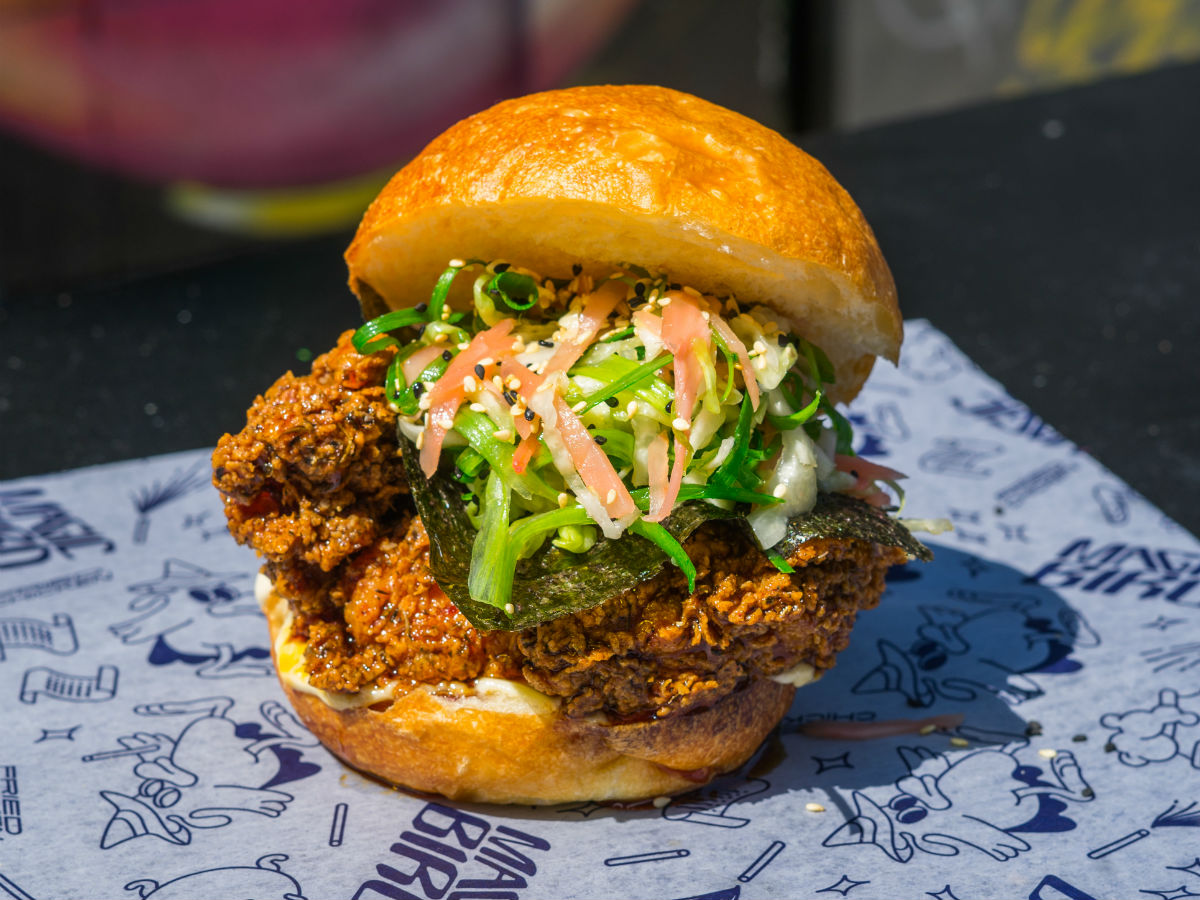 Magic Bird provides all sorts of spicy chicken sandwich wizardry - Magic Bird's sandwich of the week from August 12-18, the Hadouken (photo courtesy of Magic Bird)