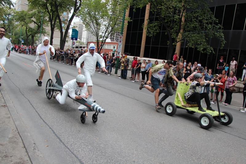 Ciclovia's soap box derby is not for the faint of heart