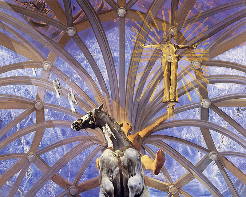 Detail from Salvador Dali's "Santiago El Grande"