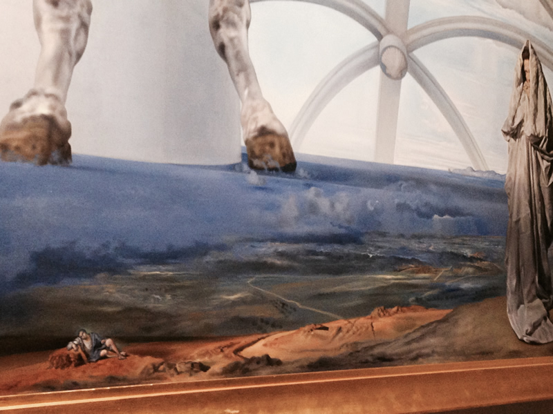 Detail of Salvador Dali's "Santiago El Grande"