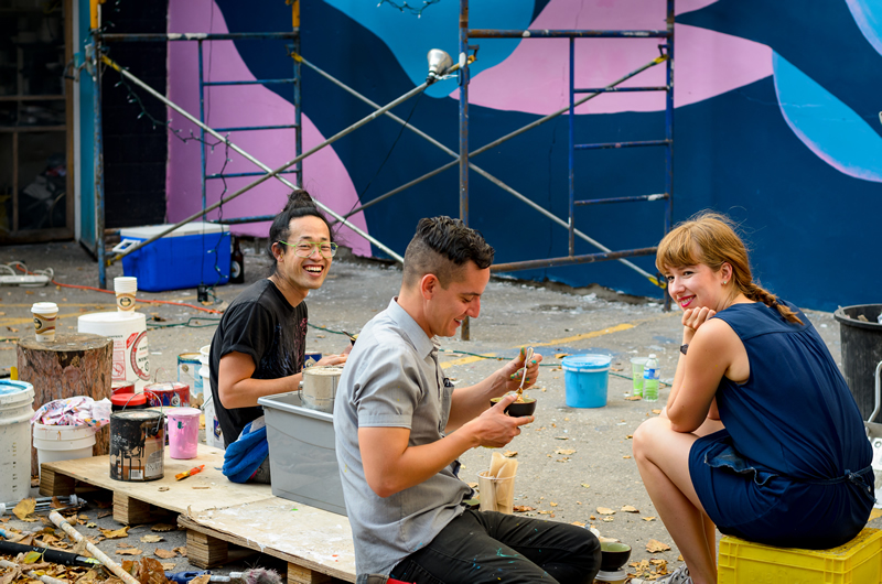Mural painting is a mainstay during Culture Days (Ian Walsh Photography)