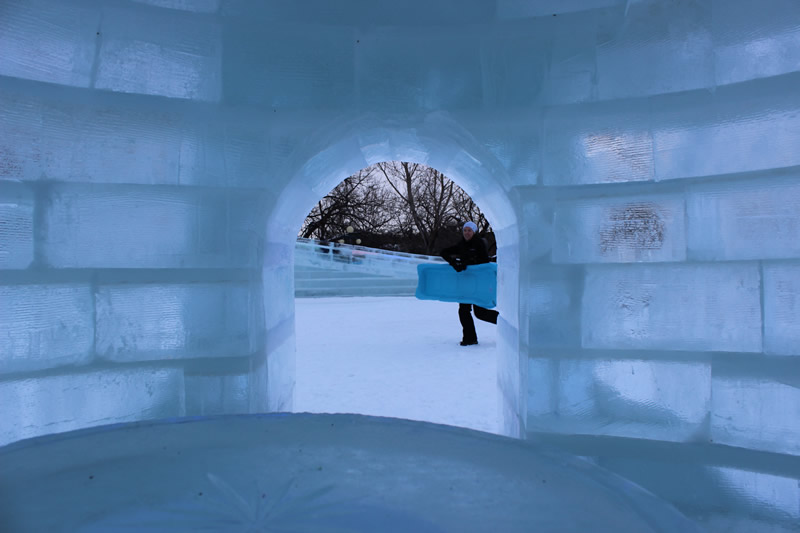 Igloos, ice slides, and ice sculptures galore at The Great Ice Show (Tourism Winnipeg)