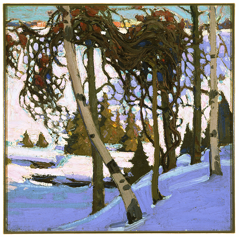  Tom Thomson - Early Snow, 1916 oil on canvas 45.5 x 45.5 cm Collection of the Winnipeg Art Gallery Acquired with the assistance of a grant from the Canadian Government
