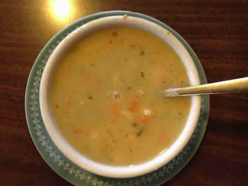 White bean soup at Sonya's.