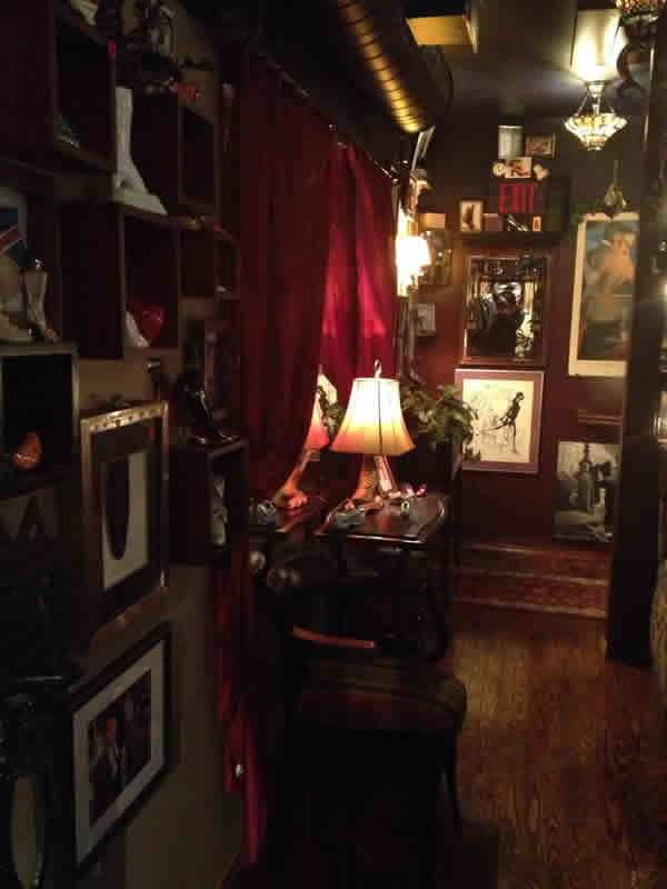 Step 'N Out's wall of kitsch and shoe objets d'art.
