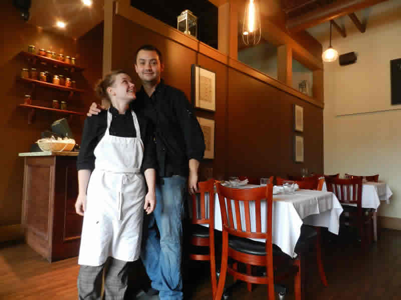 Chew owners, chefs and husband and wife team Kristen Chemerika-Lew. and Kyle Lew.