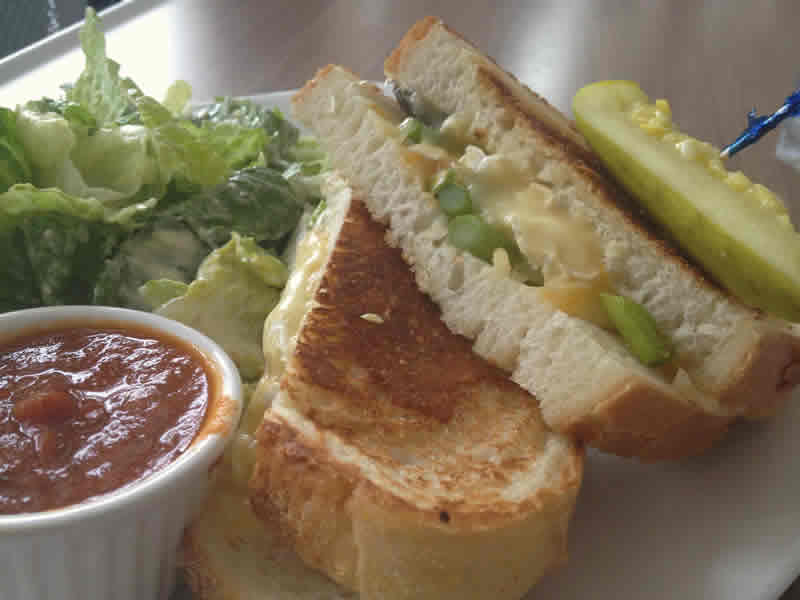 Grilled cheese with brie and asparagus, Culinary Exchange at Red River College