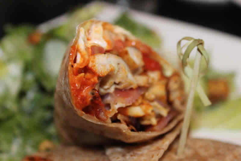 Spicy Chicken Wrap, Marion Street Eatery. (photo by robin summerfield)