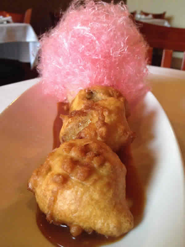 Apple beignets and cinnamon cotton candy, Chew. (Photo by Robin Summerfield.)
