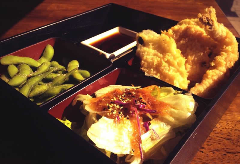 Bento box, Sushi Kuni. (Photo by Robin Summerfield.)