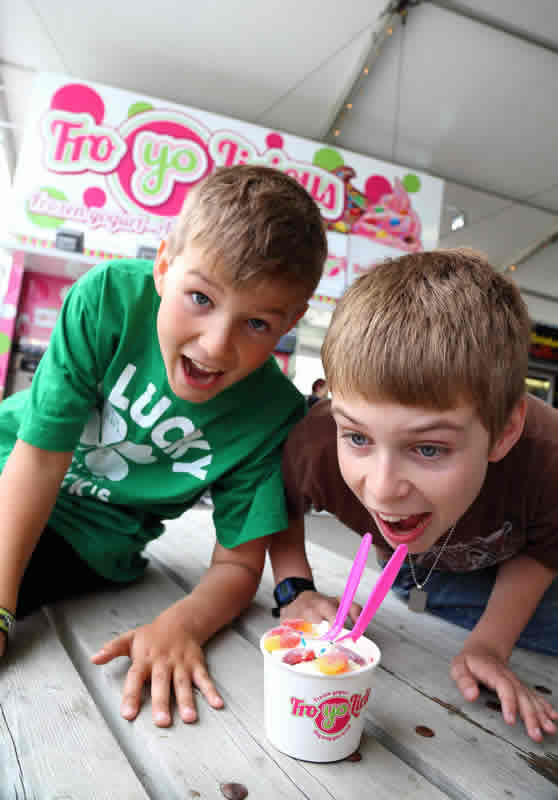 Frozen yogurt fans at the Red River Exhibition. (Photo courtesy Red River Exhibition.) 