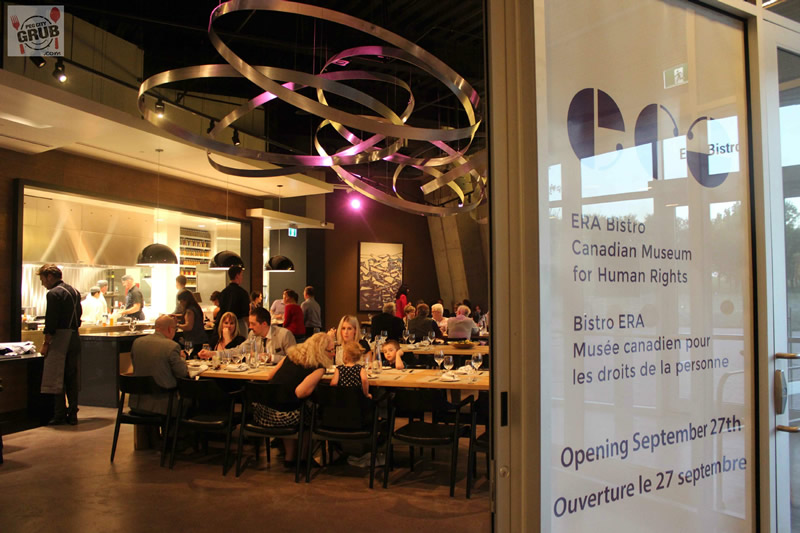 Inside Era Bistro at the Canadian Museum for Human Rights. (Photos by Robin Summerfield)