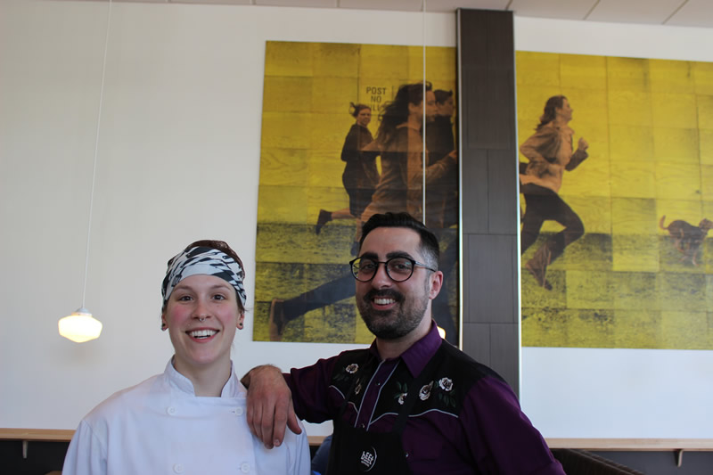 Chef Virginia Jensen and owner Justin Ludwar (PCG)