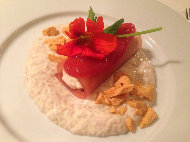 Strawberries and cream at the VG Restaurant (PCG)