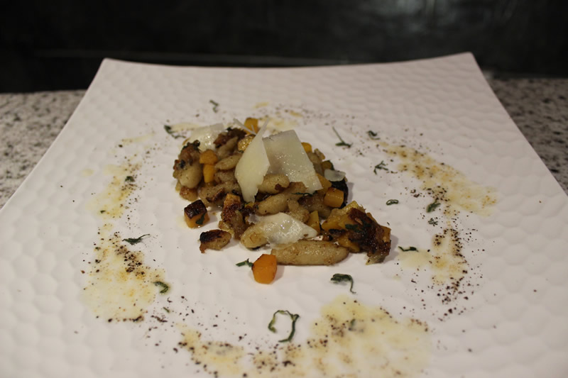 Gnocchi with butternut squash, sage, brown butter and pecorino (PCG)