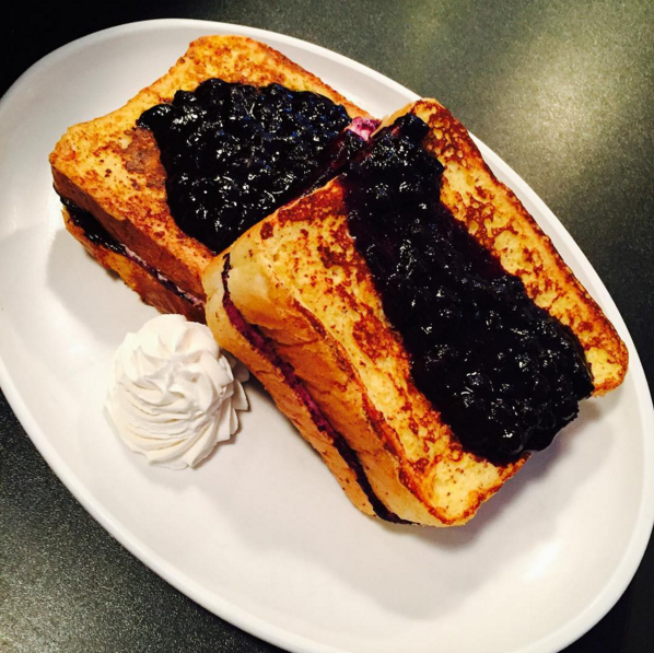 Blueberry cheesecake stuffed French toast at Marion Street Eatery (Marion Street Eatery)