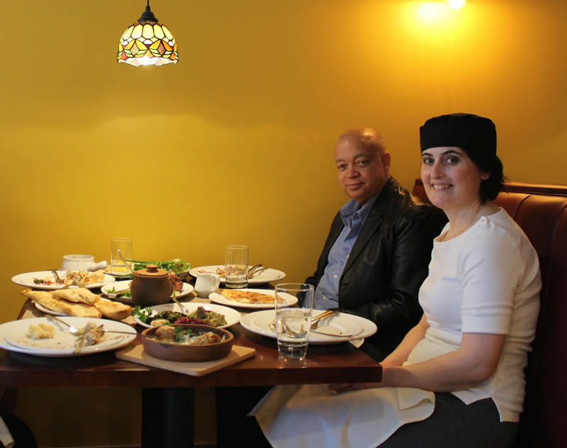 Saperavi and Il Molino owner Landis Henry and chef Zena Nozadze (PCG)