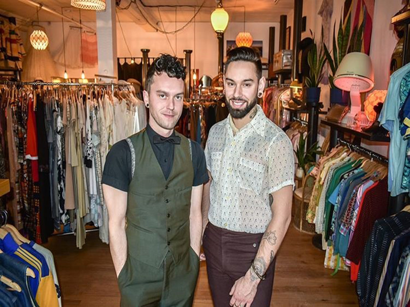 The faces (owners) behind Vantage Vintage Boutique. Joshua (left) and Michael (right).