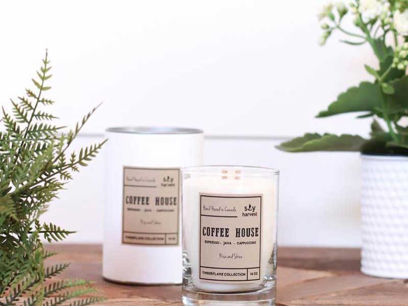 © Salt Boutique - Soy Harvest wood wick candles. Locally made here in Winnipeg.