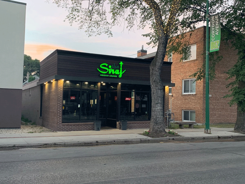 The Siraj Cafe on Corydon Avenue. Abigail Turner/Global News